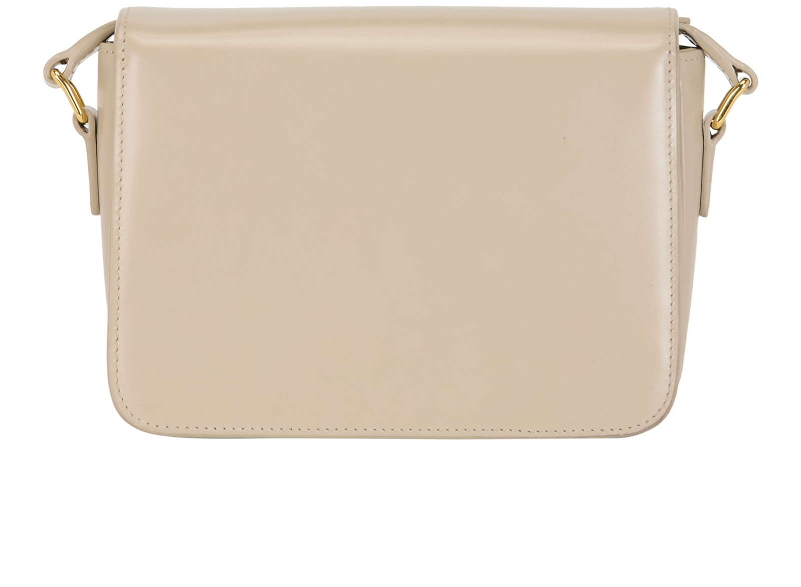 Teen Triomphe Shoulder Bag, &pound;1,900, Handbags, Beige, Leather, Back view